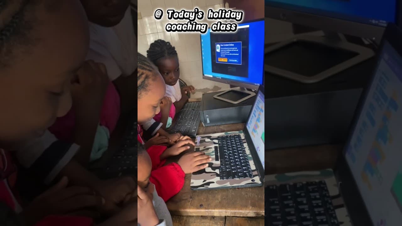 Coding Class at our Holiday Coaching